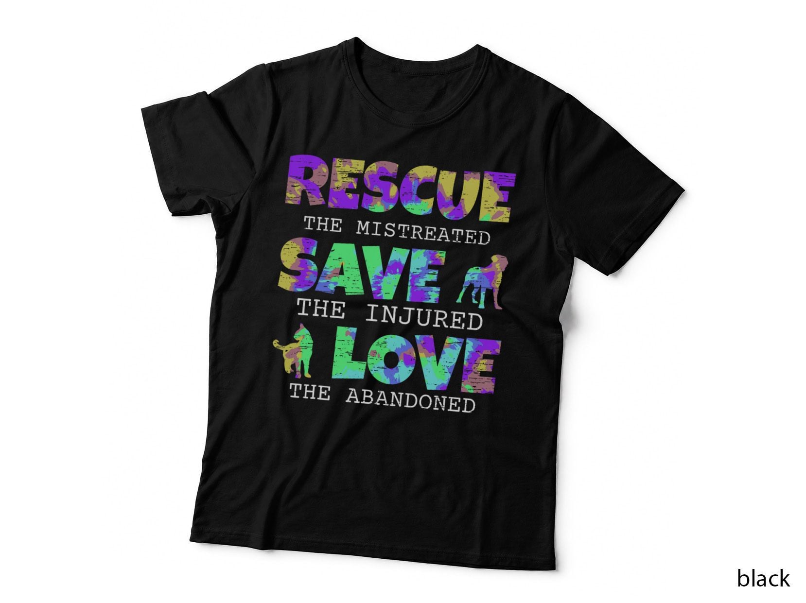 Rescue Save Love for a Animal Lover Dog Rescue Animal Rescue T-Shirt