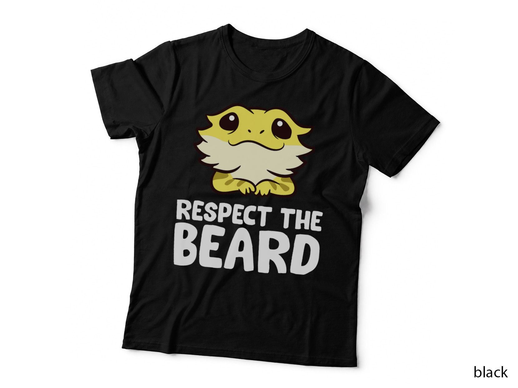 Respect the Beard Pogona Reptile Bearded Dragon T-Shirt