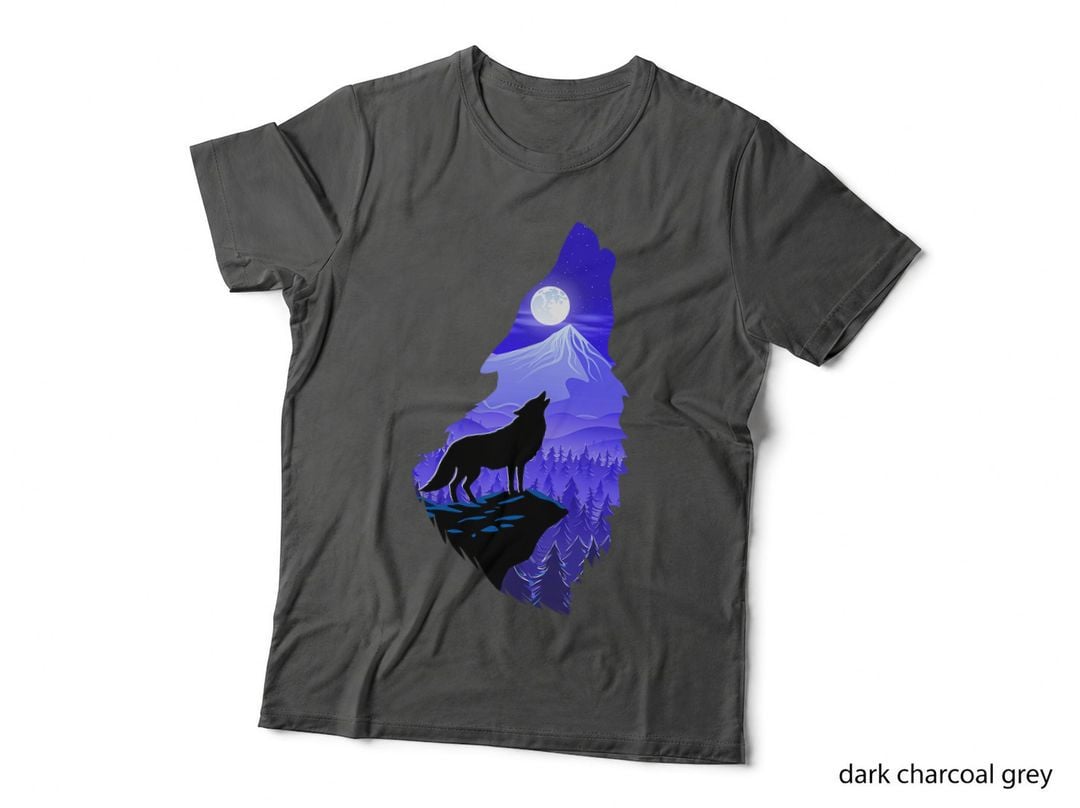 Silhouette Wolf - Wildlife Animal Lover Hunter T-Shirt