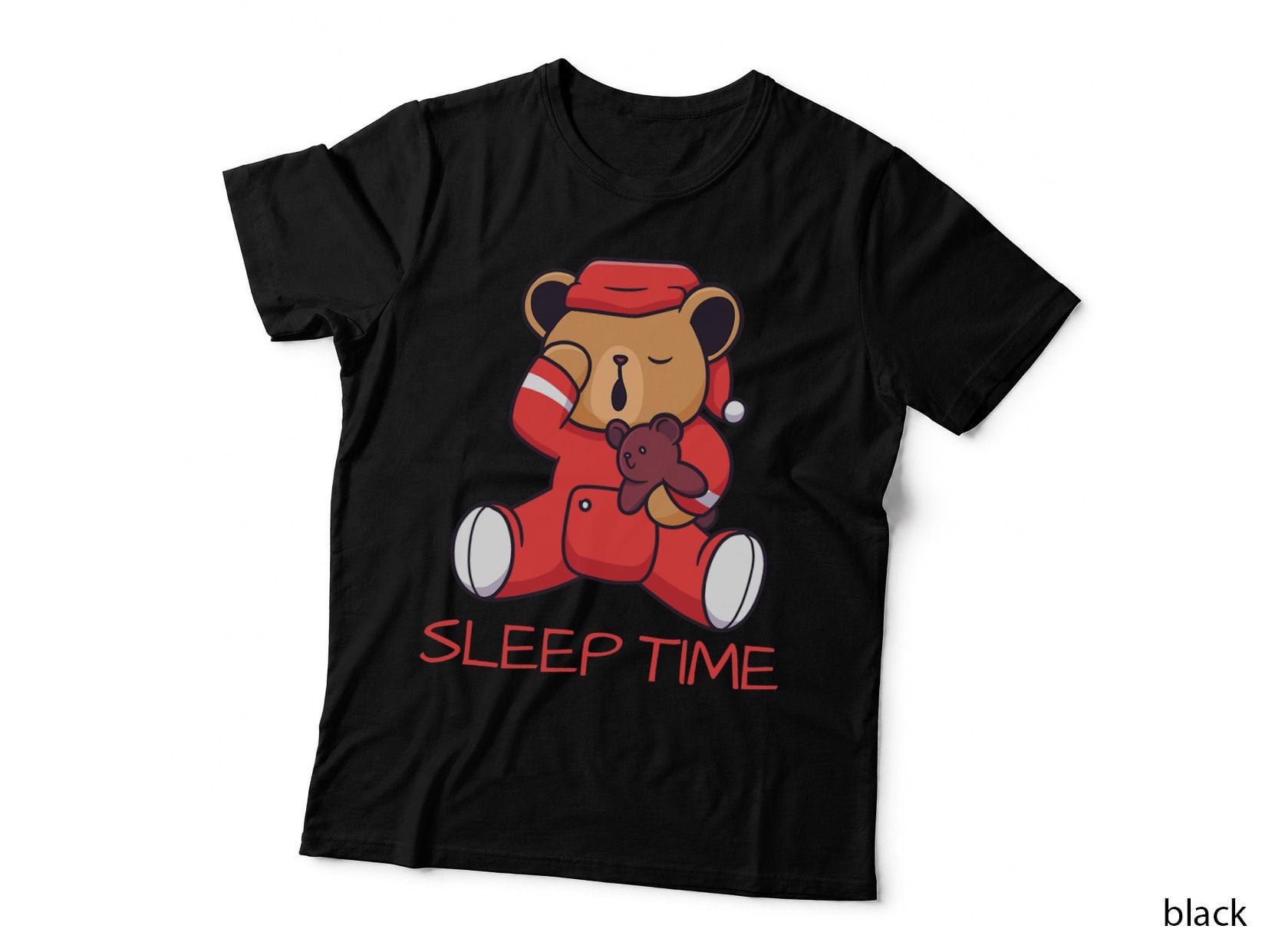 Sleep Time Teddy Bear for Kids Sleep Clothing Birthday Sleep T-Shirt