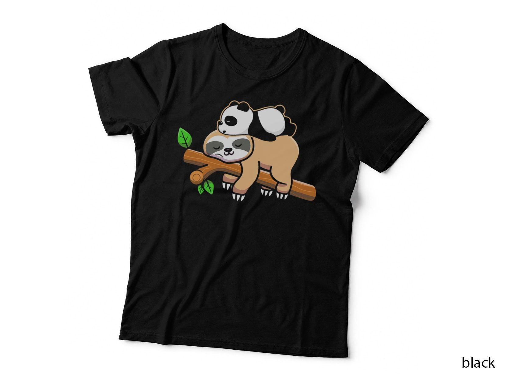 Sleepy Panda Bear Sloth T-Shirt