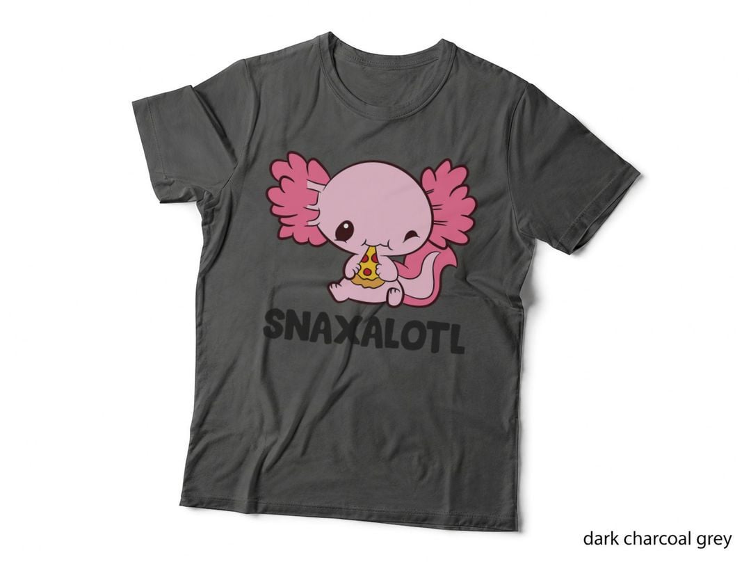 Snaxalotl Love Axolotls Cute Axolotl with Pizza T-Shirt