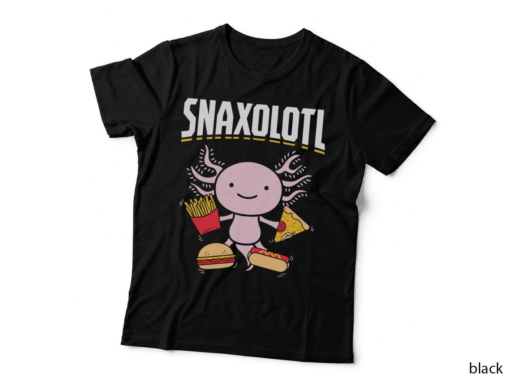 Snaxolotl Snacks Amphibian Axolotl T-Shirt