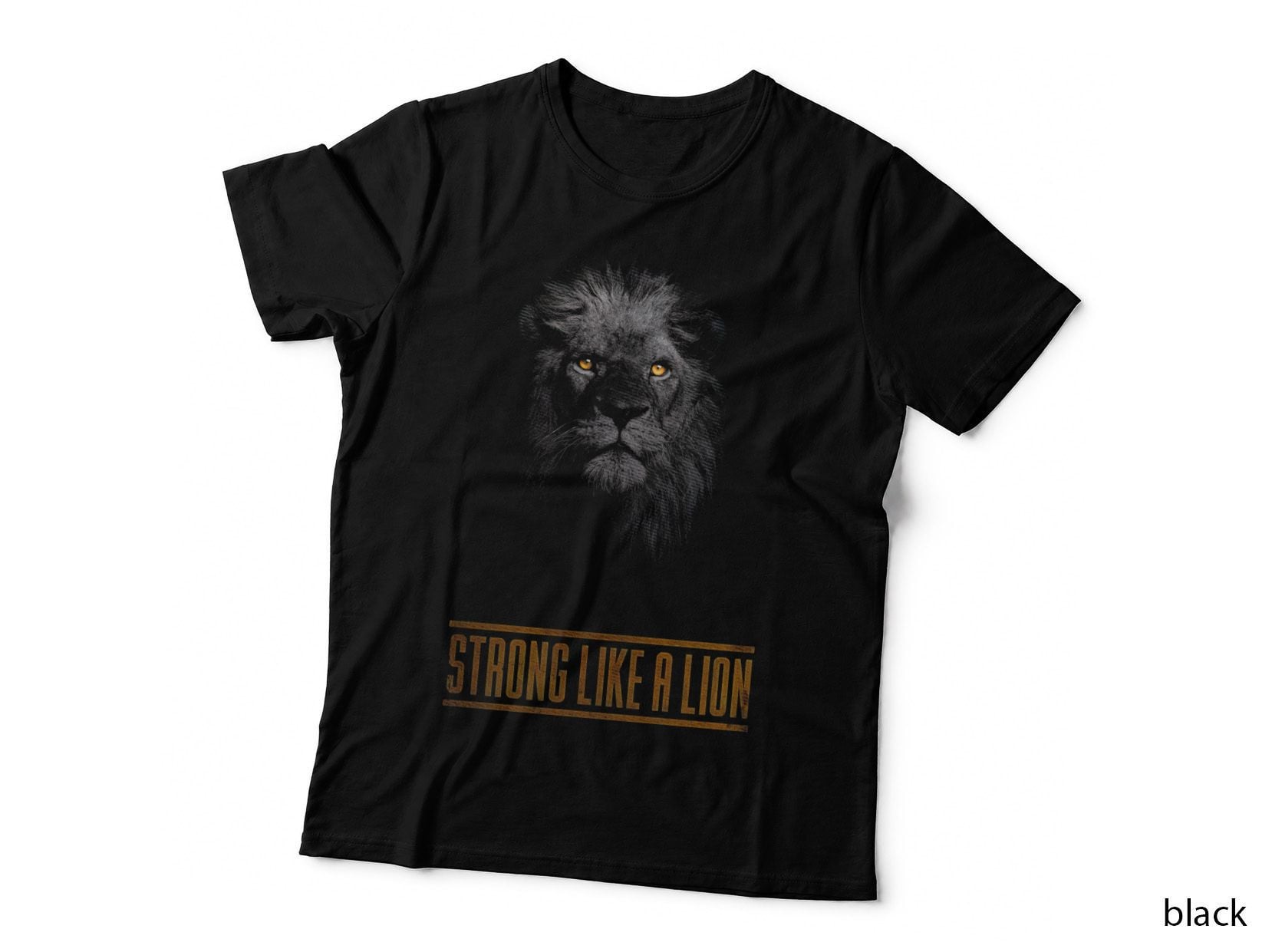 Strong Like a Lion T-Shirt, Lion Pride Apparel, Wild Cat Print