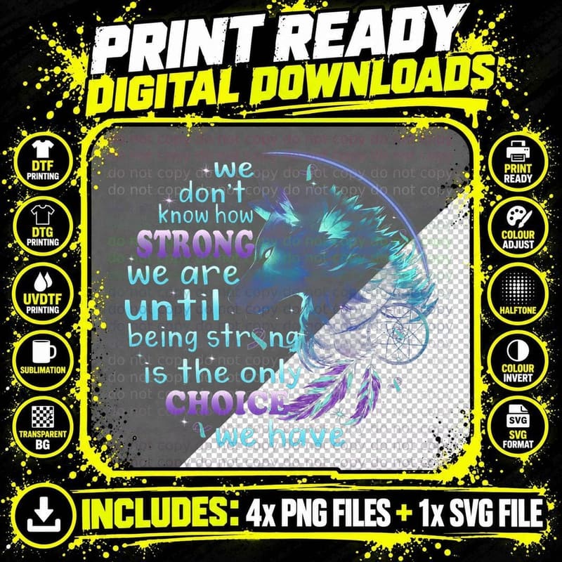 Suicide Awareness Native American Wolf Warrior Dream Png SVG Digital Bundle
