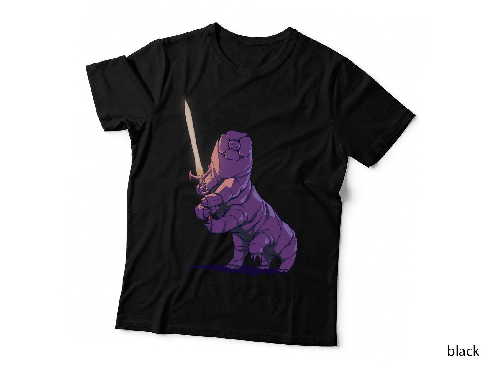 Tardigrade Warrior Swordsman Microbiology Science Water Bear T-Shirt