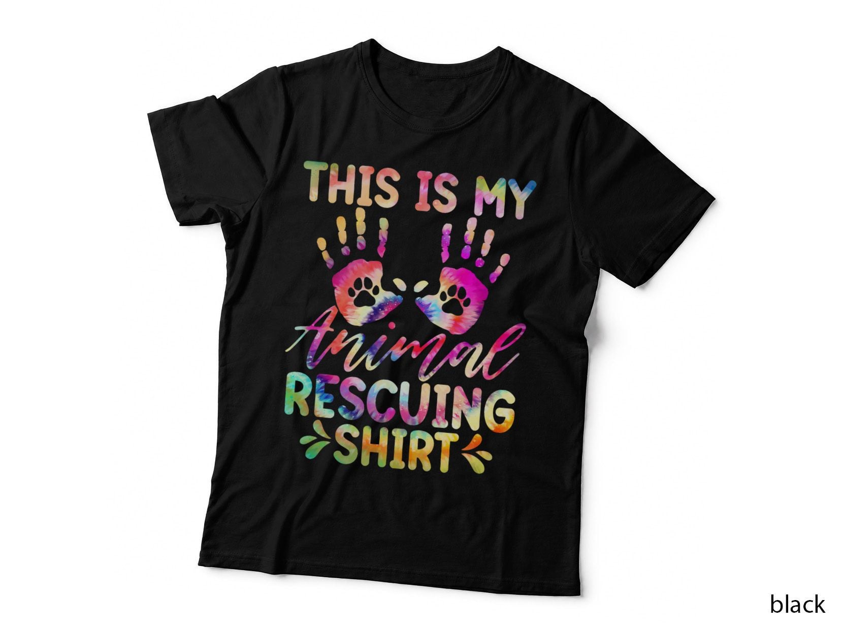 This Is My Animal Rescuing Shirt Tie Dye - Dog Cat Rescue T-Shirt