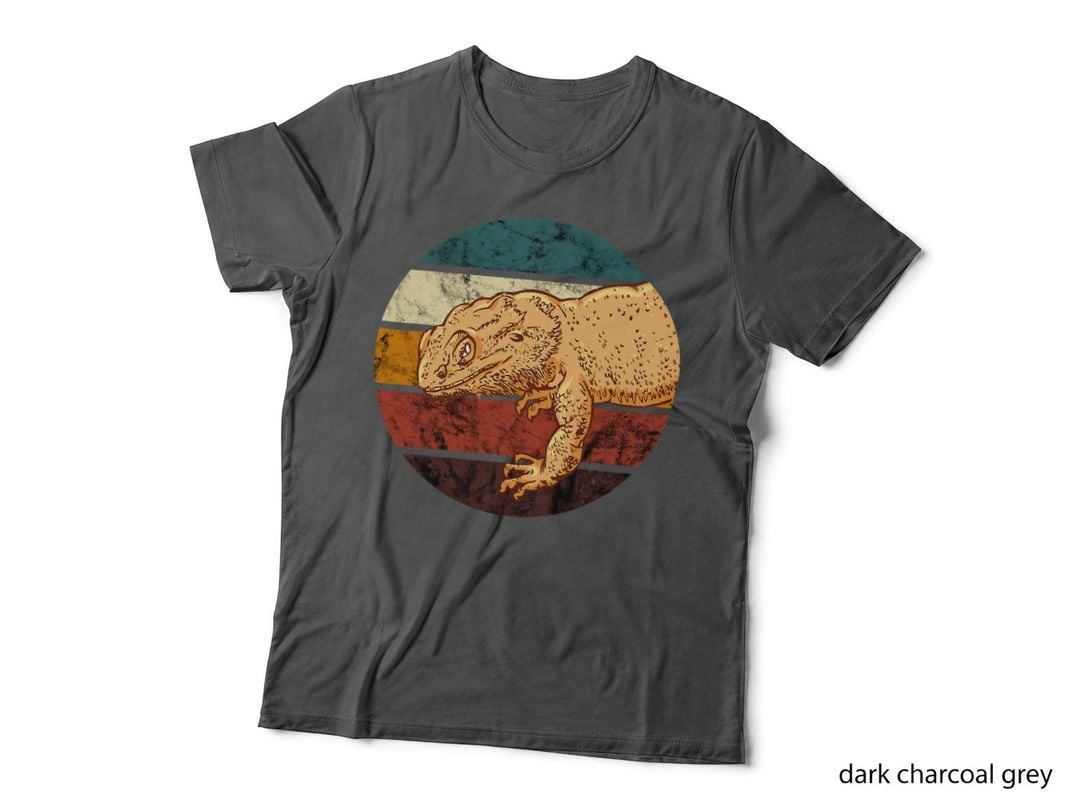Tiny Dinosaur Reptile Lover Retro Vintage Bearded Dragon T-Shirt