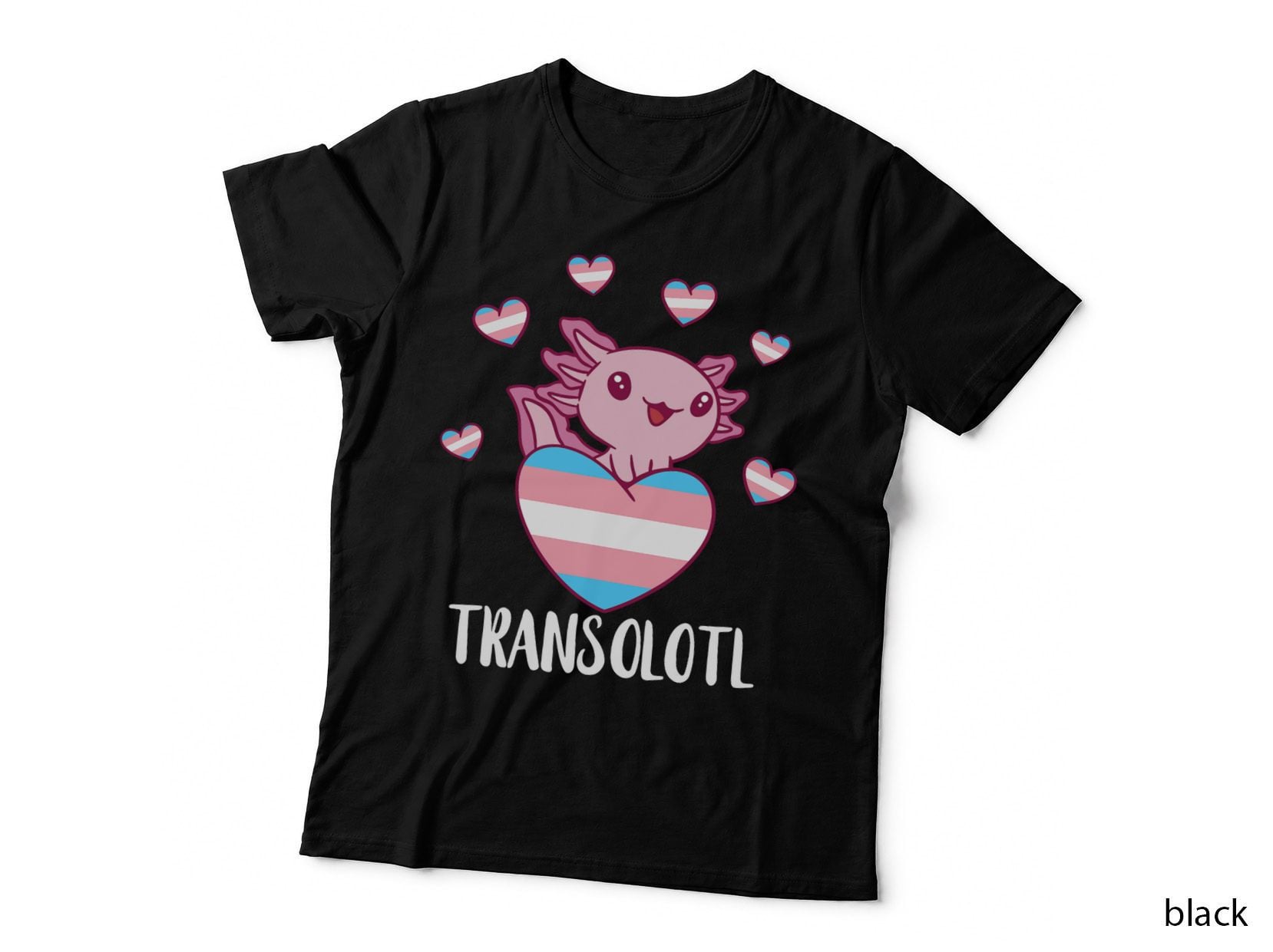Transgender Happy Axolotl LGBTQ Trans Pride Equality T-Shirt