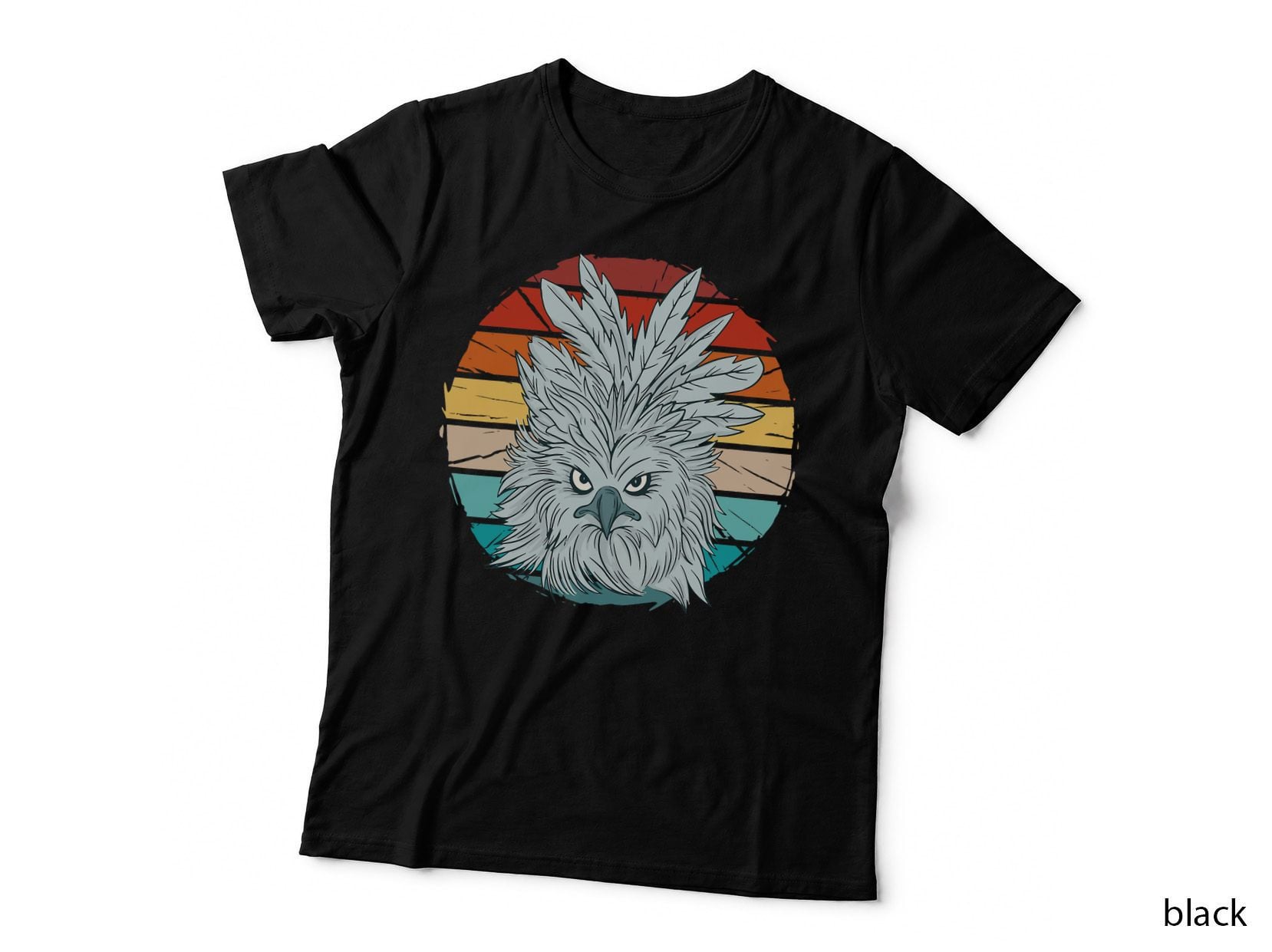 Vintage American Harpy Eagle, Royal Hawk Raptor Bird Lovers T-Shirt