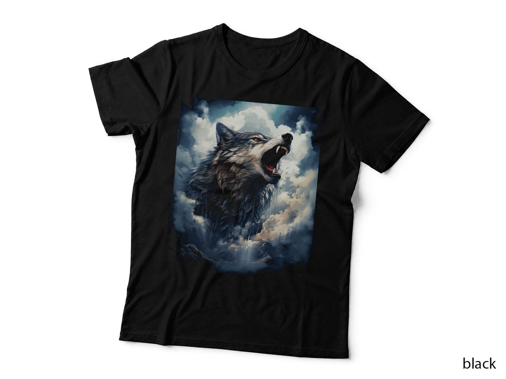 Wolves Howling at Moon Wolf Wild Animal T-Shirt