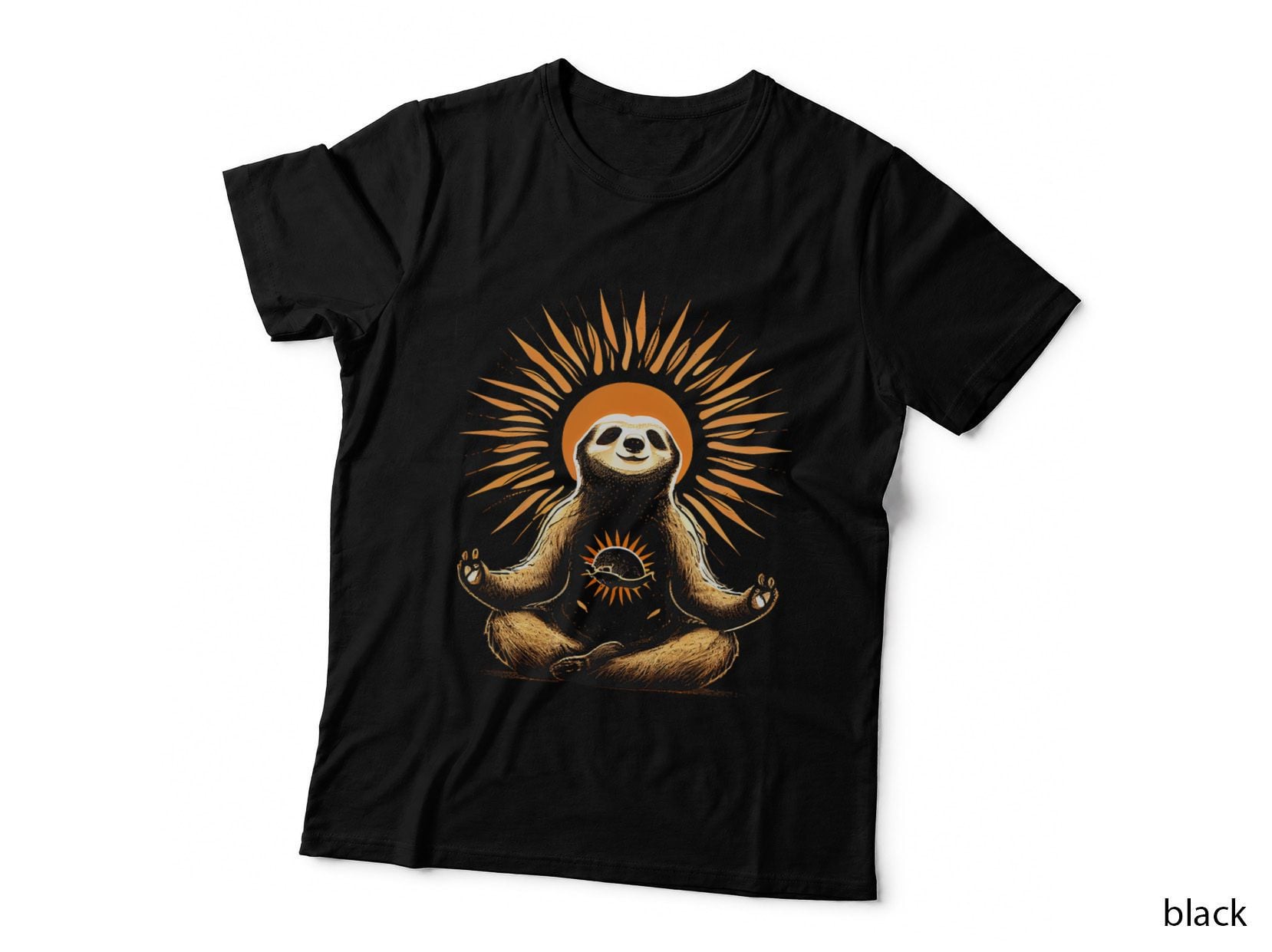 Yoga Sloth Meditation Relax Graphic T-Shirt