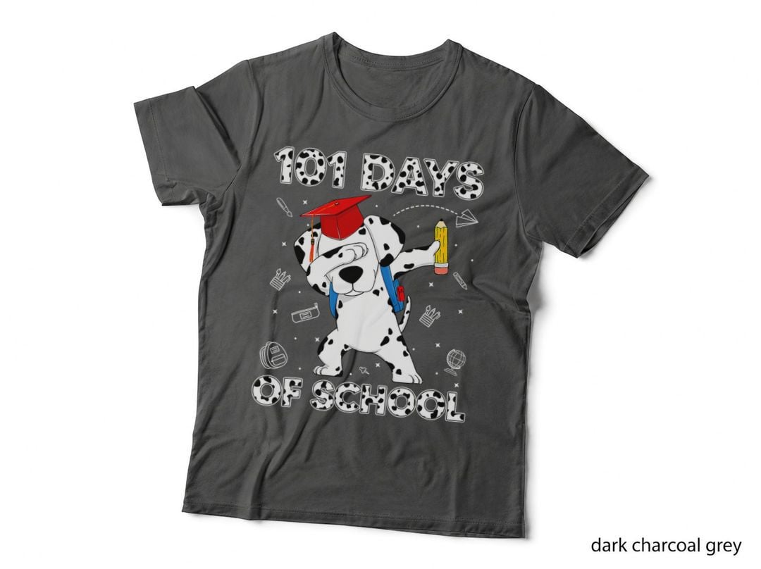 100th Day School Dog Lover 101 Days Smarter Teacher Boys Kid T-Shirt