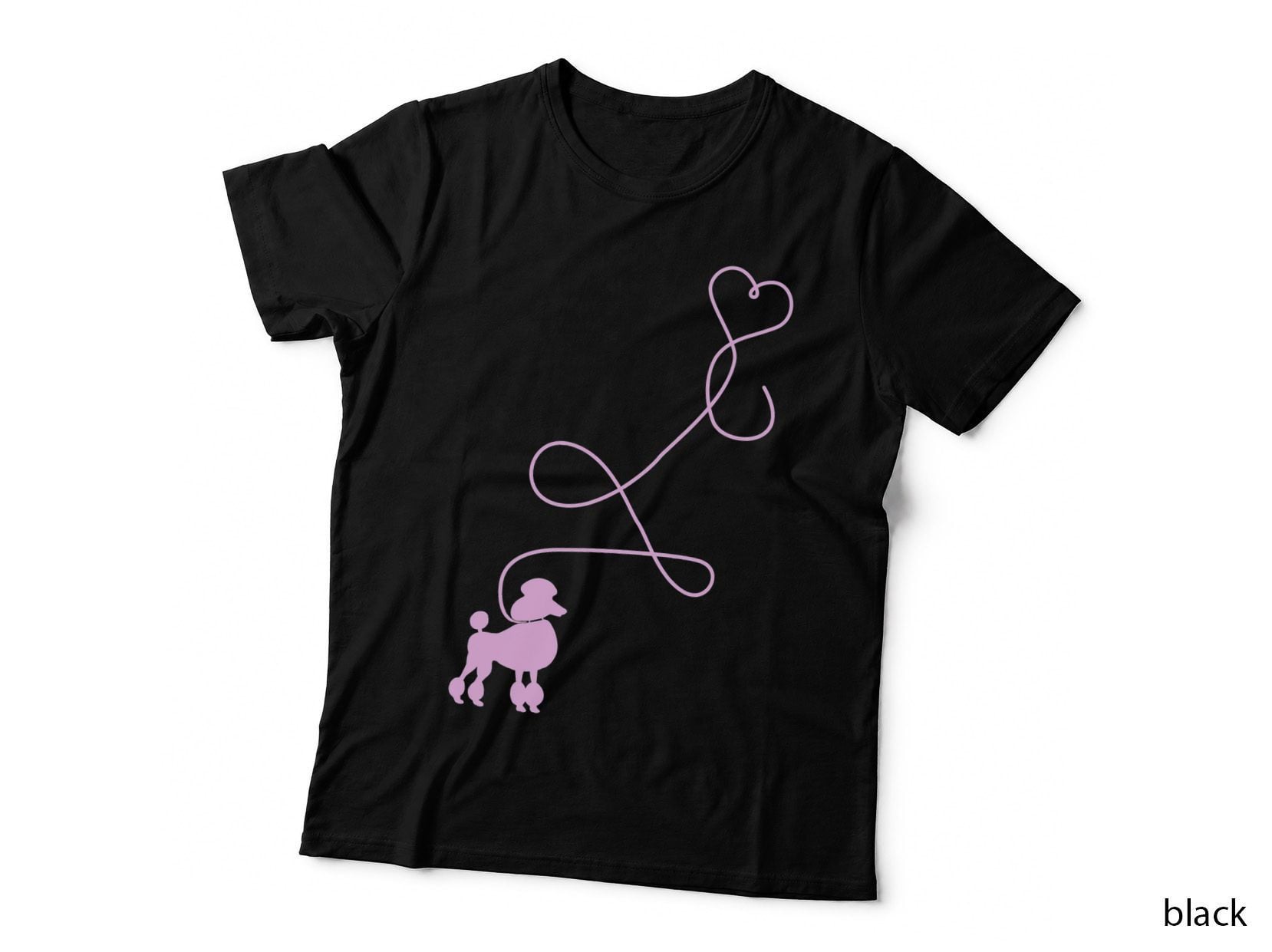1950's Sock Hop Costume T-Shirt - Dog Cute Poodle Heart