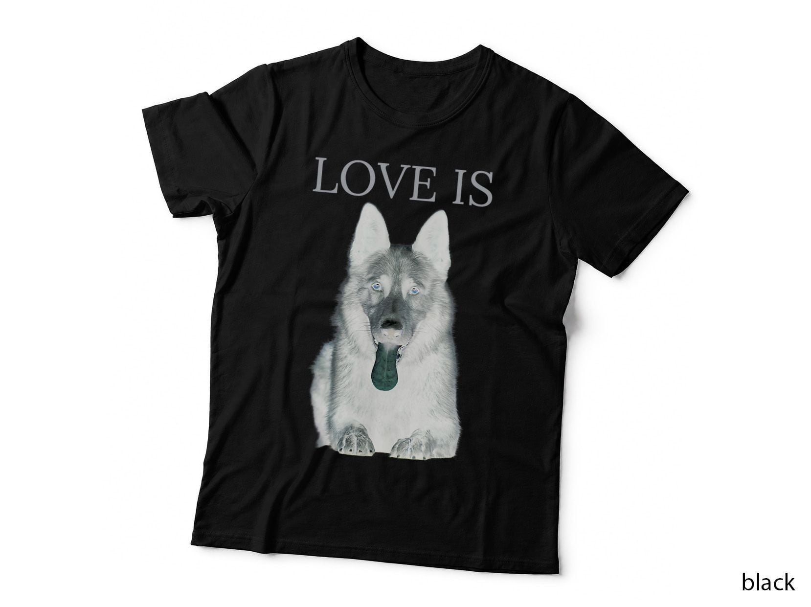 Black German Shepherd Shirt Shepard Tshirt Dog Mom Dad Love T-Shirt