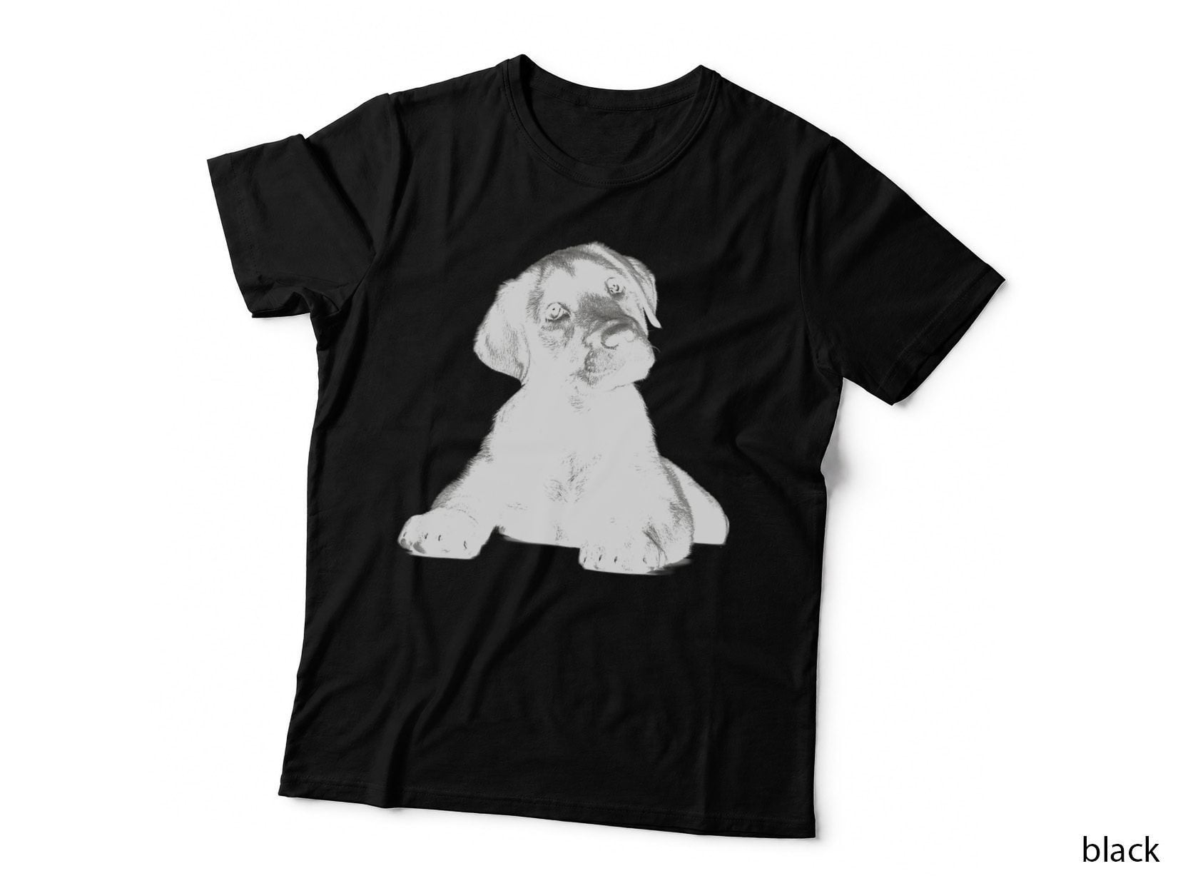 Cute Black Lab Shirt - Puppy Dog Mom Animal Lover Graphic T-Shirt