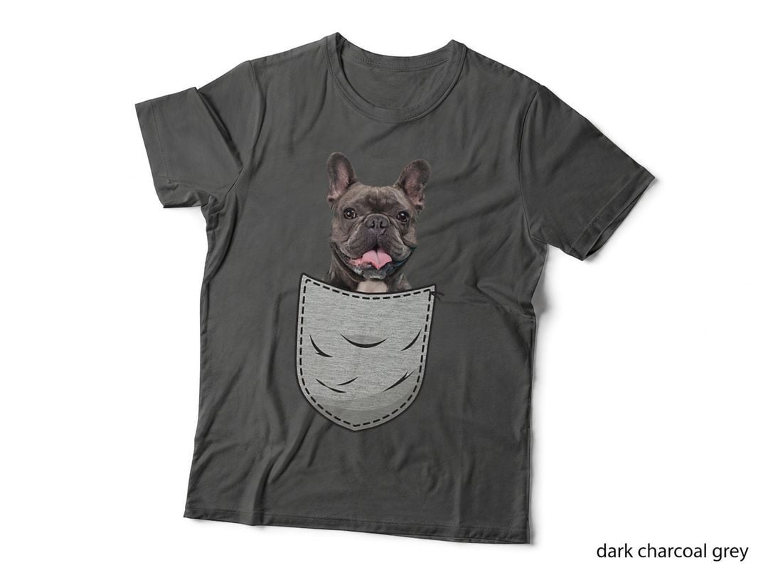 Cute Frenchies French Bulldog Dog Lovers Pocket Owner T-Shirt