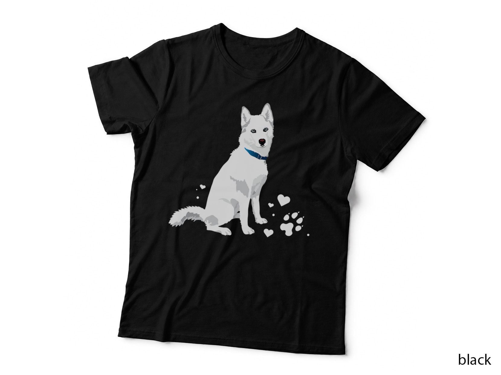 Cute White Siberian Husky - Sweet White Snow Dog T-Shirt