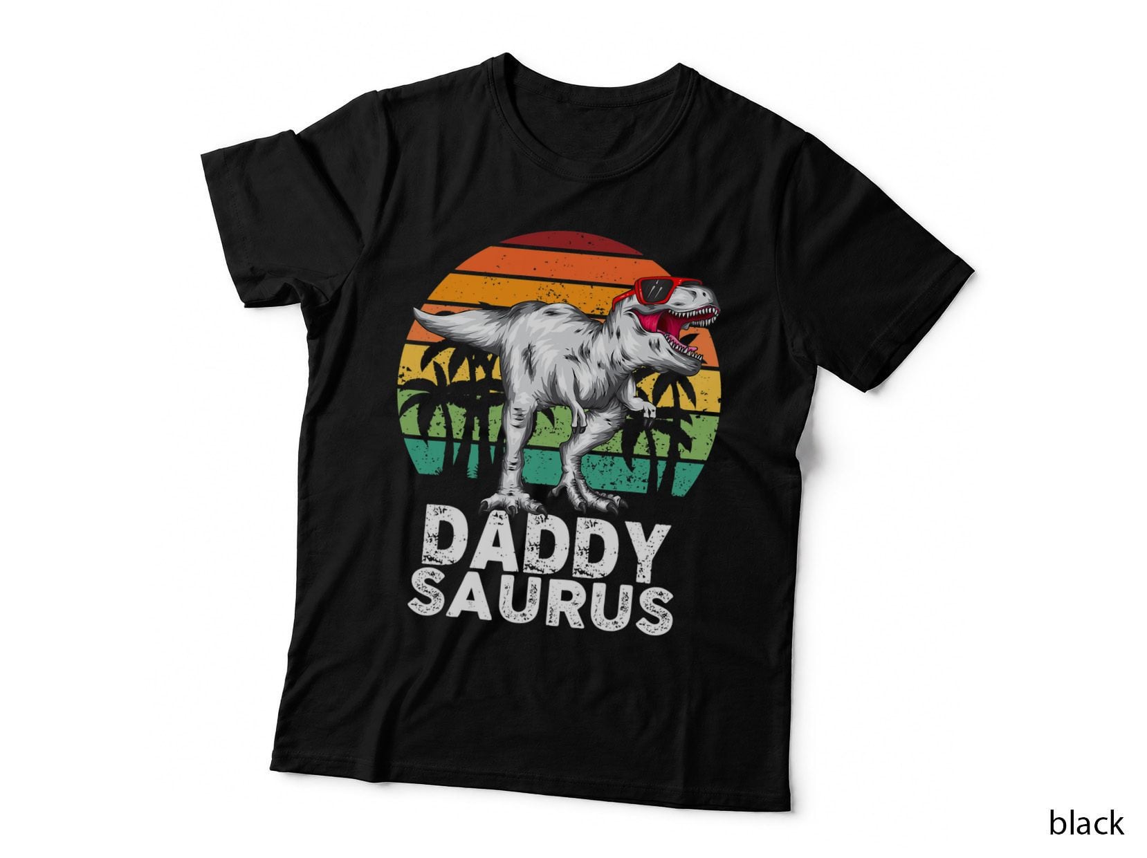 Daddysaurus Funny T Rex Dinosaur Dad Saurus Family Matching T-Shirt