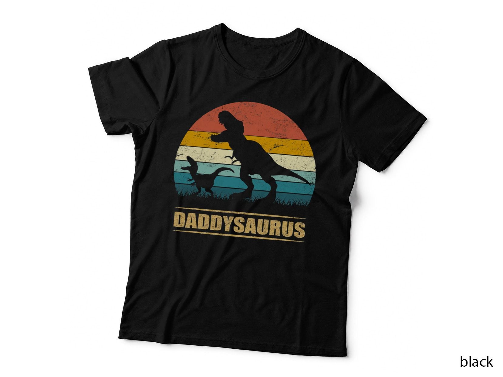 Daddysaurus T Rex Dinosaur Dad Daddy Saurus Family Matching T-Shirt