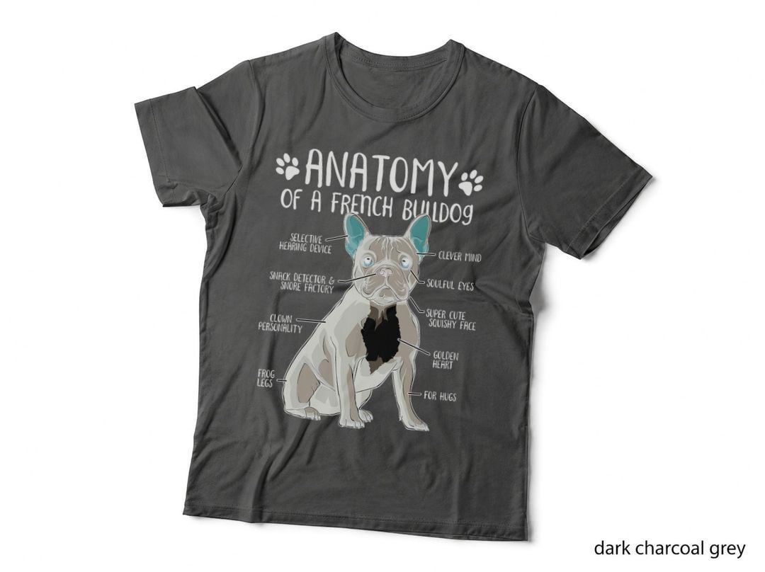 Funny French Bulldog Anatomy Frenchie Dog Lover Owner T-Shirt