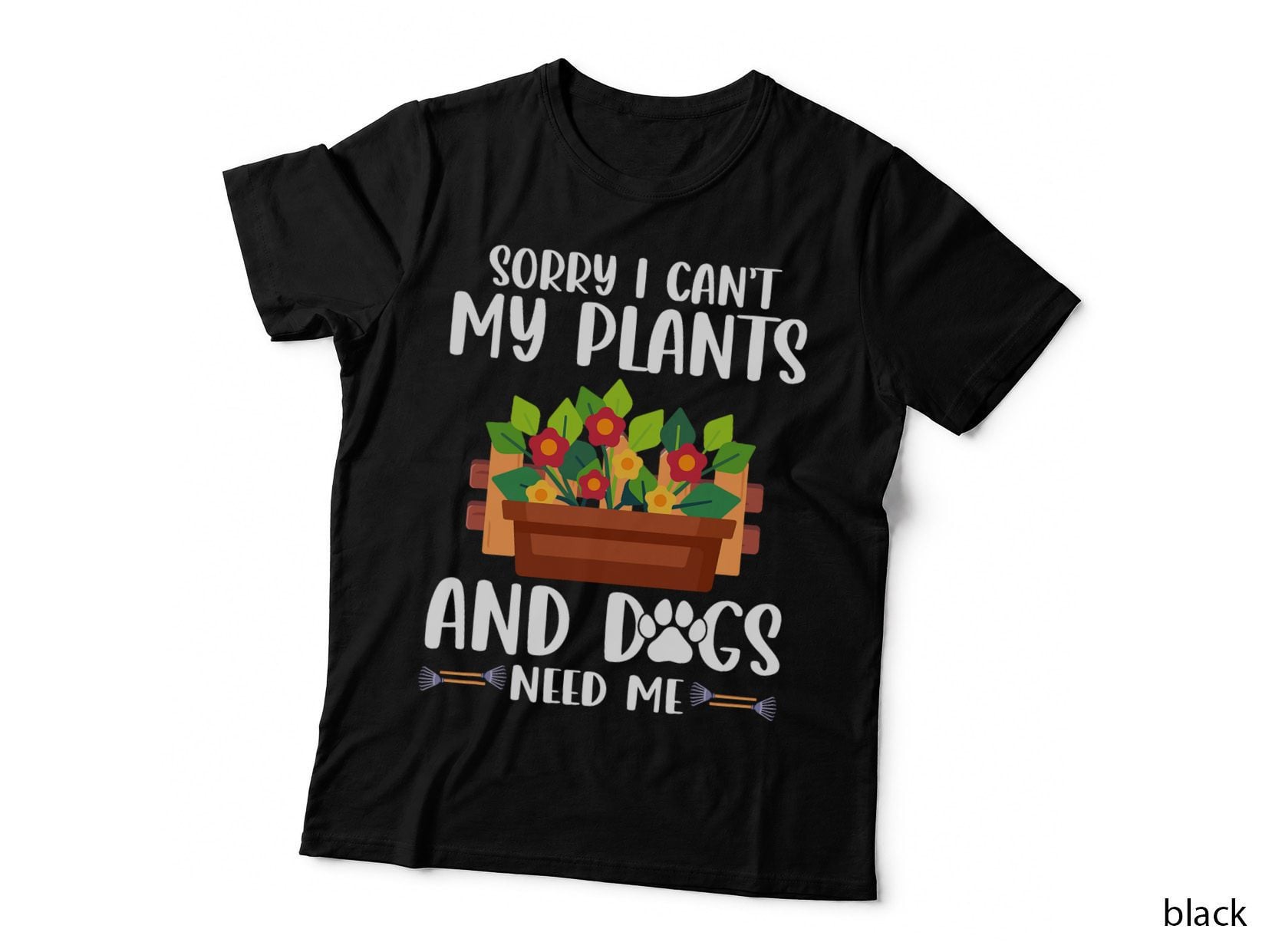 Funny Plants and Dog Lover Gardener Gardening T-Shirt