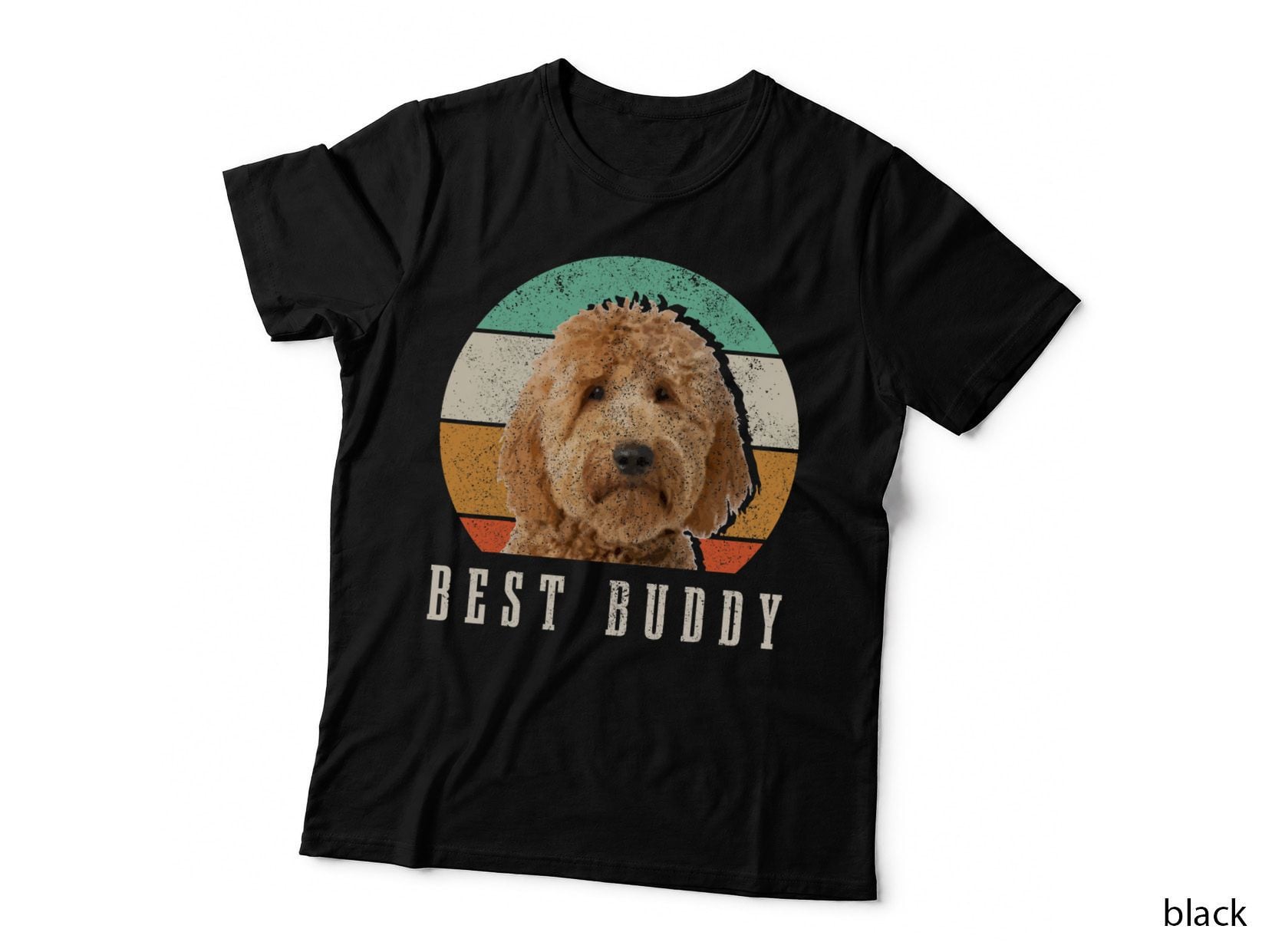 Goldendoodle Dad Doodle Mom Best Buddy Retro Vintage Dog T-Shirt