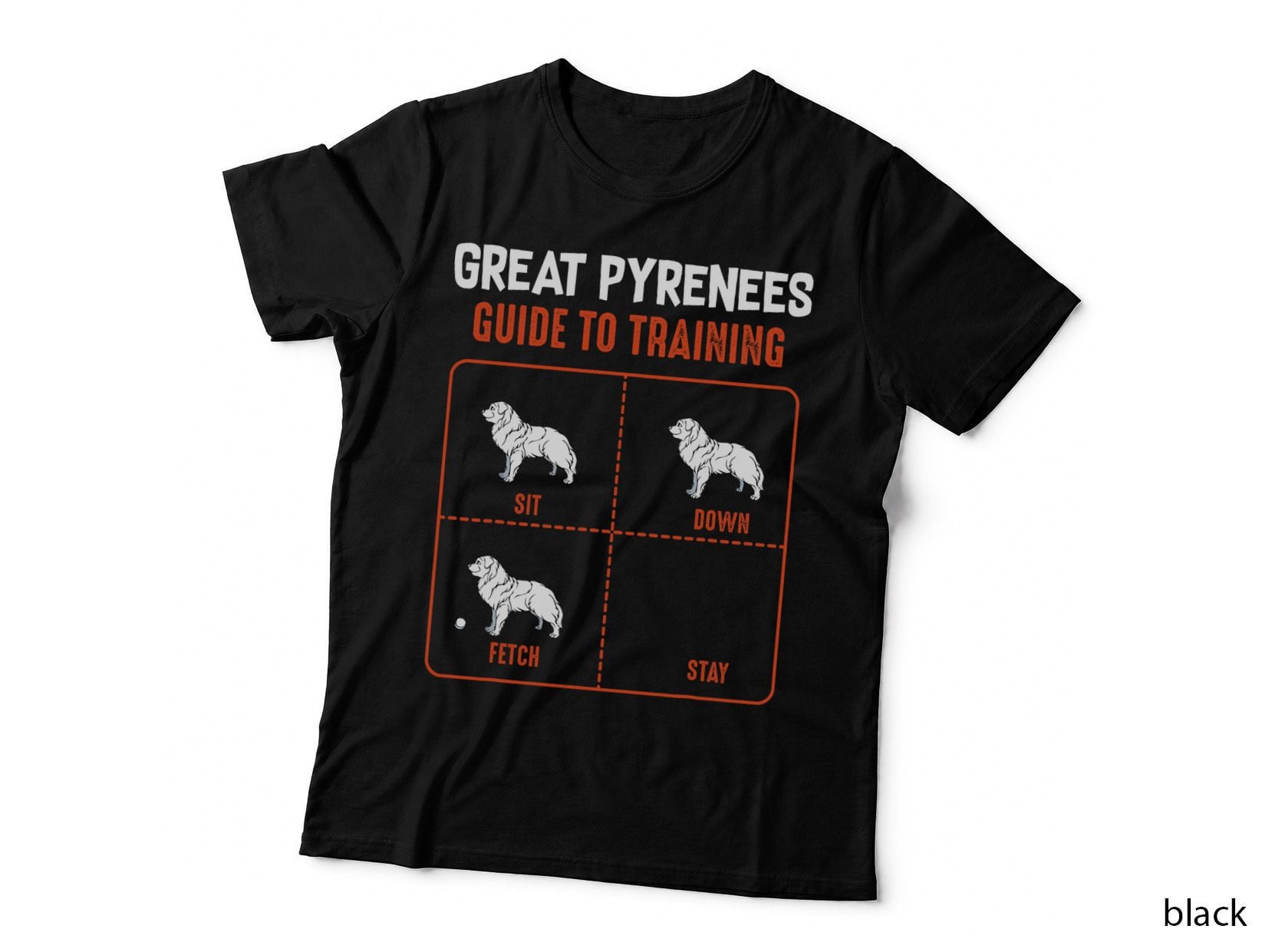 Great Pyrenees Guide to Training Funny Dog Pet Lover T-Shirt