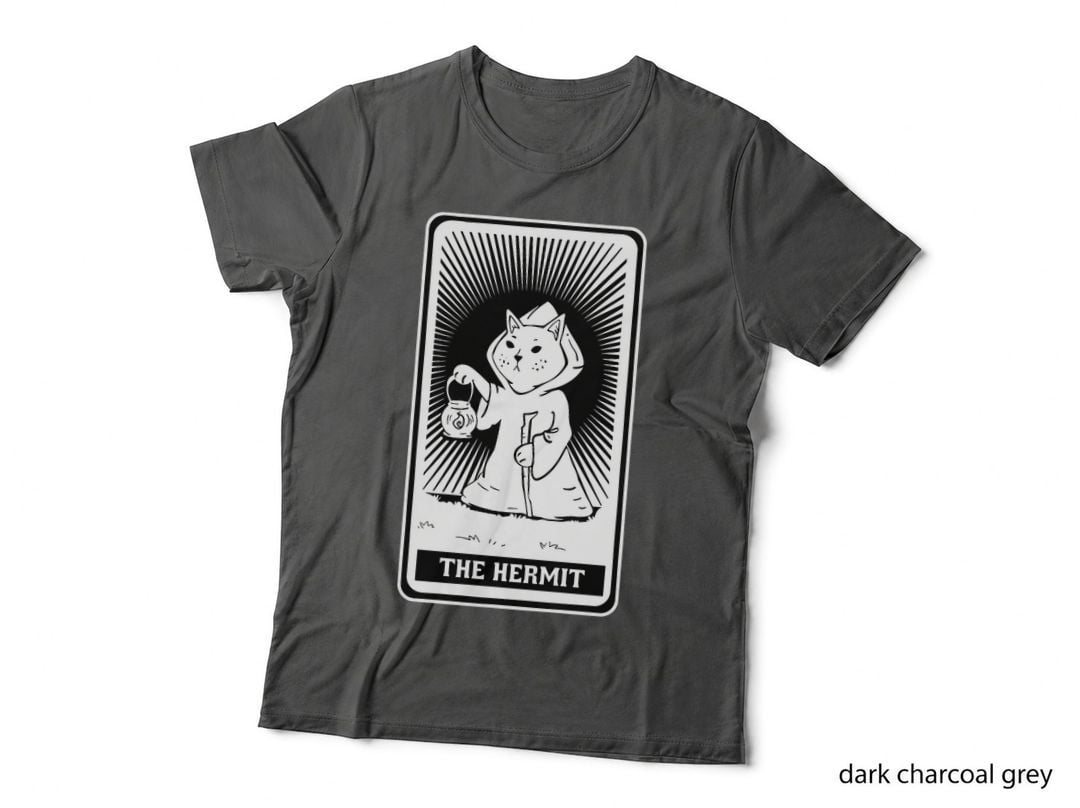 Hermit Cat Tarot Card T-Shirt