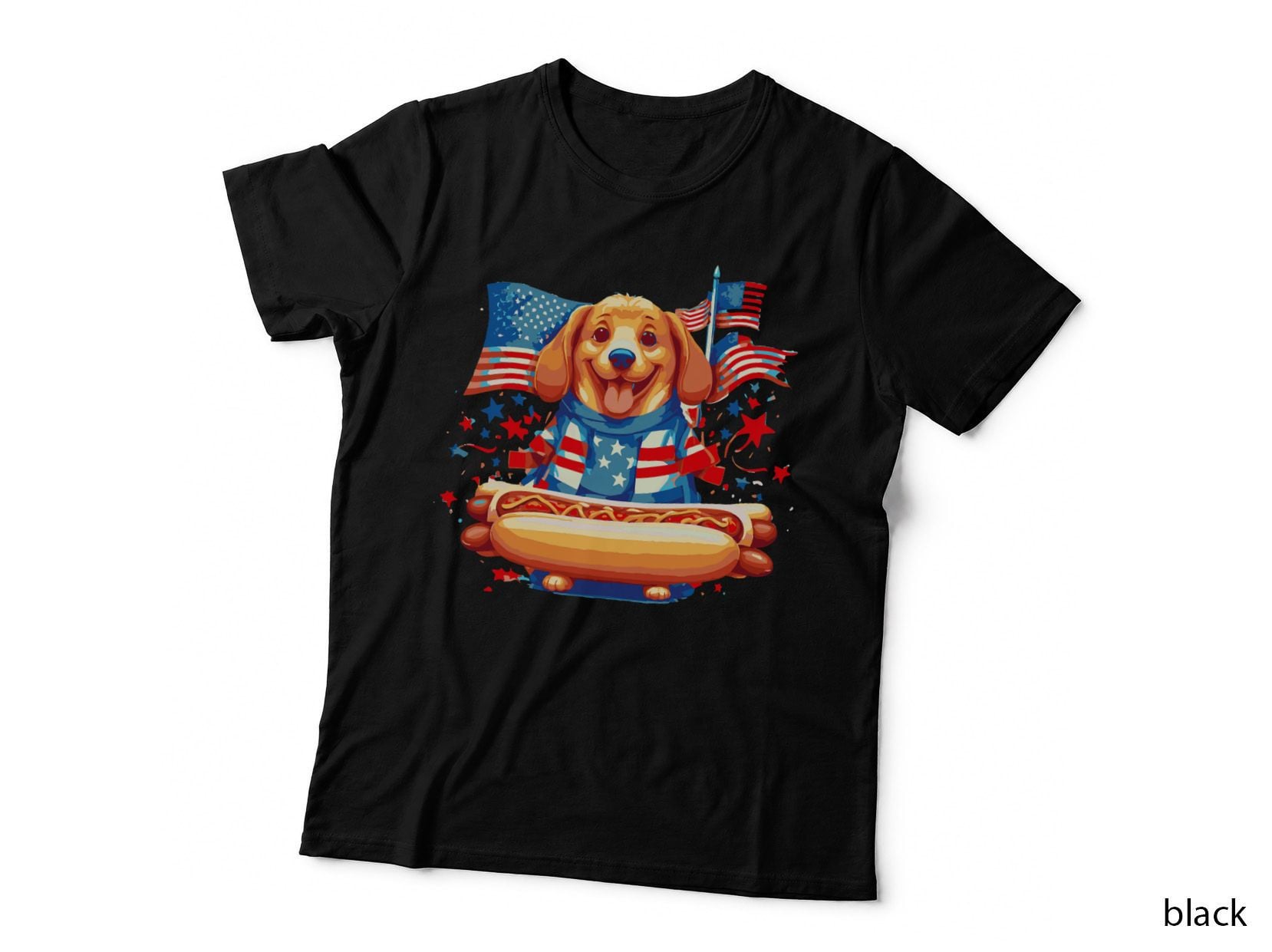Hot Dog Sausages Frank Day Merican Sarcastic Food Animal T-Shirt