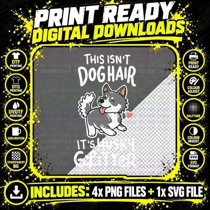 Husky Siberian Dog Owner Puppy Gift T-Shirt Png SVG Digital Bundle