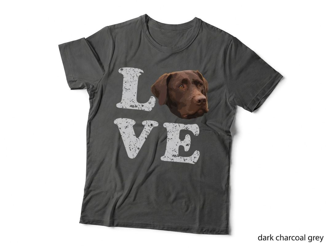 I Love My Chocolate Lab T-Shirt Labrador Retriever Dog Tee