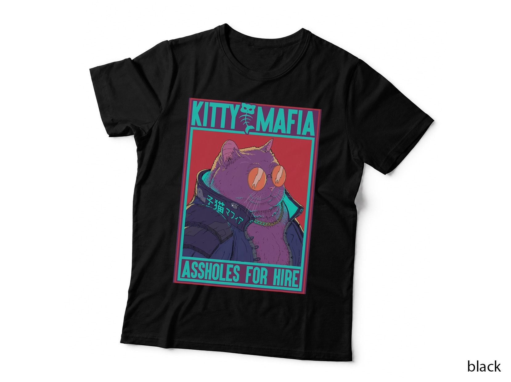 Kitty Mafia Cute Clothes Cat Japanese Aesthetic T-Shirt
