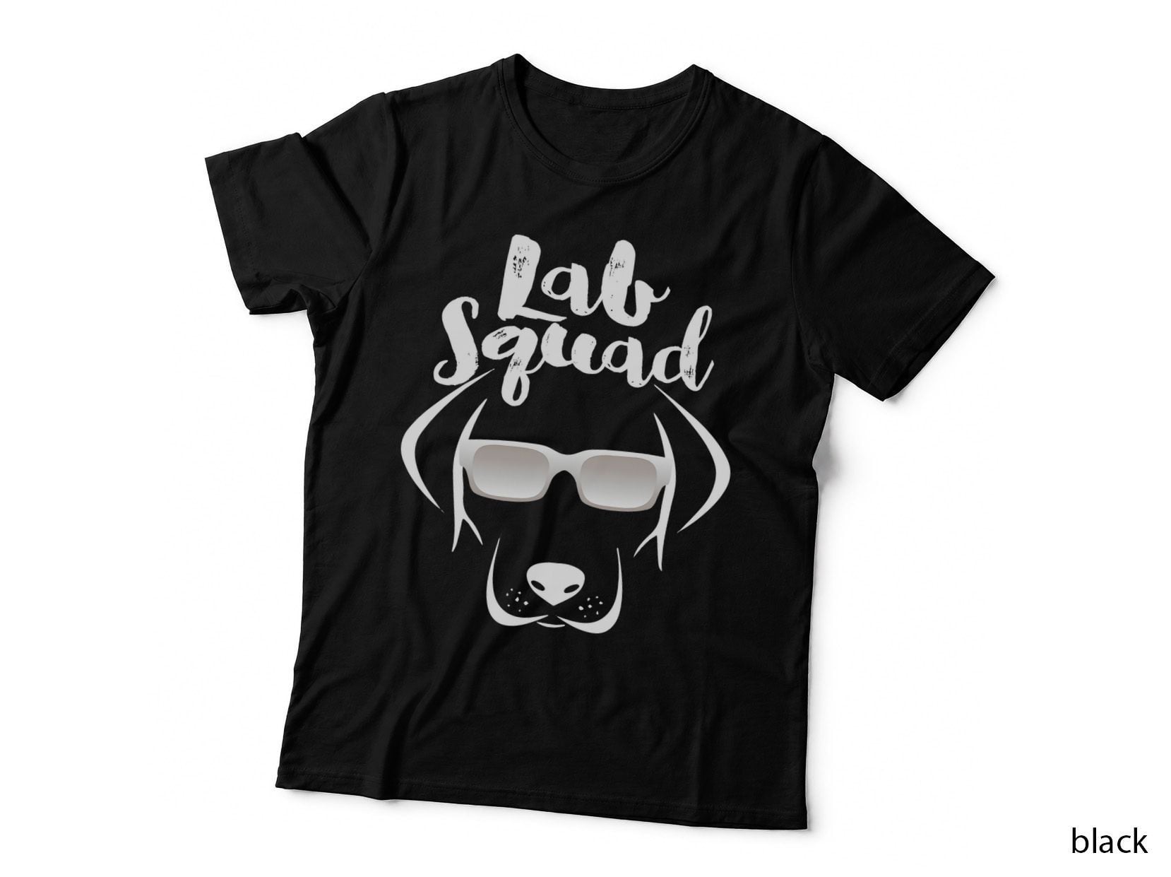Labrador DOG GIFT, Black Lab Yellow Lab Squad Love Design T-Shirt