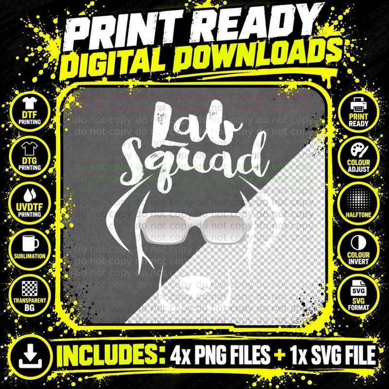 Labrador DOG GIFT, Black Lab Yellow Lab Squad Love Png SVG Digital Bundle
