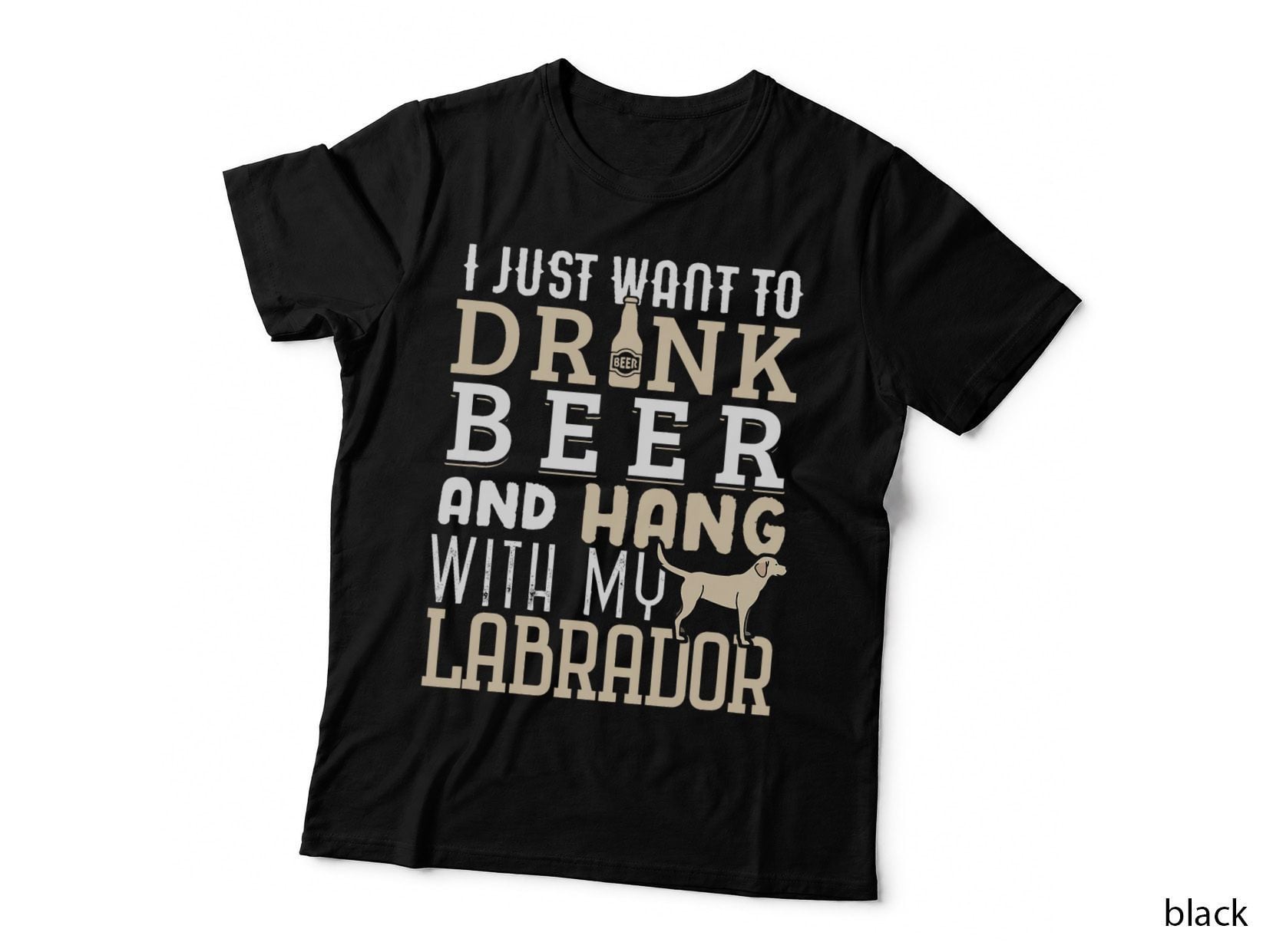 Labrador Dad Shirt Funny Father's Day Lab Retriever Dog Beer T-Shirt
