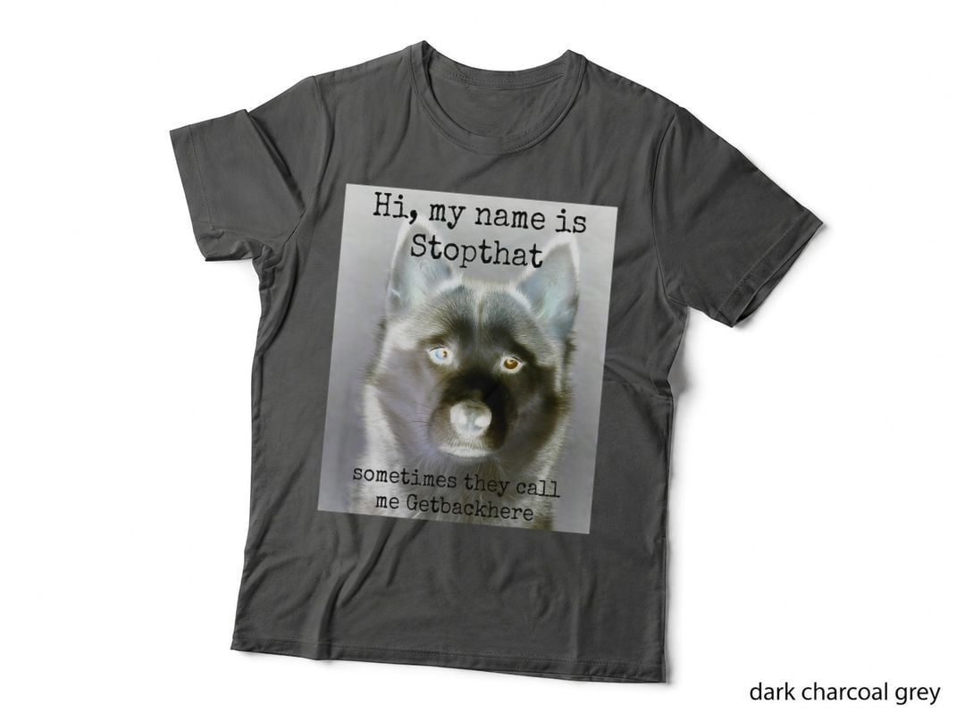 My Name Is Stopthat Funny Hyper Siberian Husky Dog Owner T-Shirt