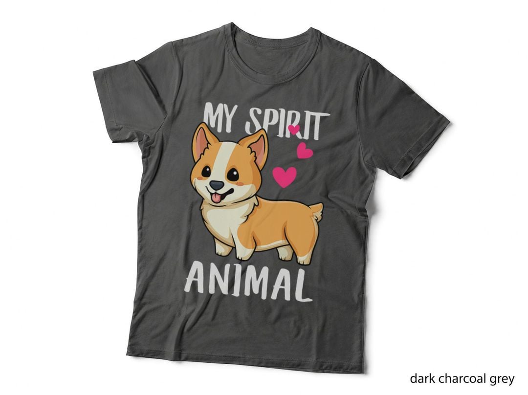 My Spirit Animal, Corgi Dog Love-R Dad Mom, Boy Girl Funny T-Shirt