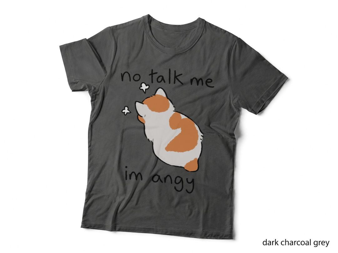 No Talk Me I'm Angy Cute Angry Cat T-Shirt