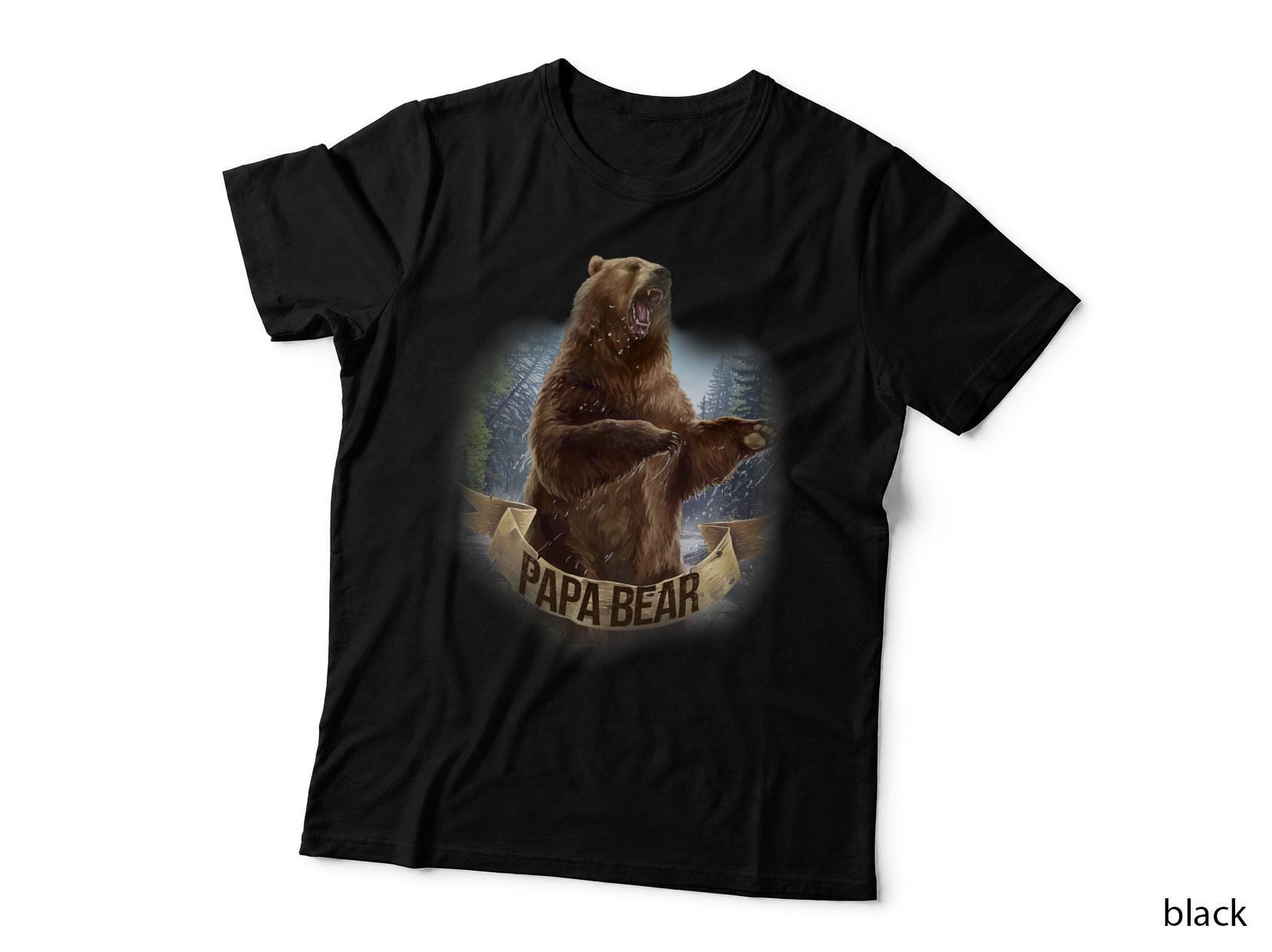 Papa Bear Best Dad Tshirt Fathers Day Father Pop Gift