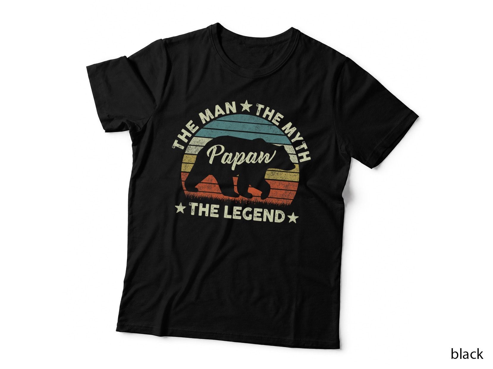 Papaw Bear Shirt Gift for Father's Day the Man Myth Legend T-Shirt