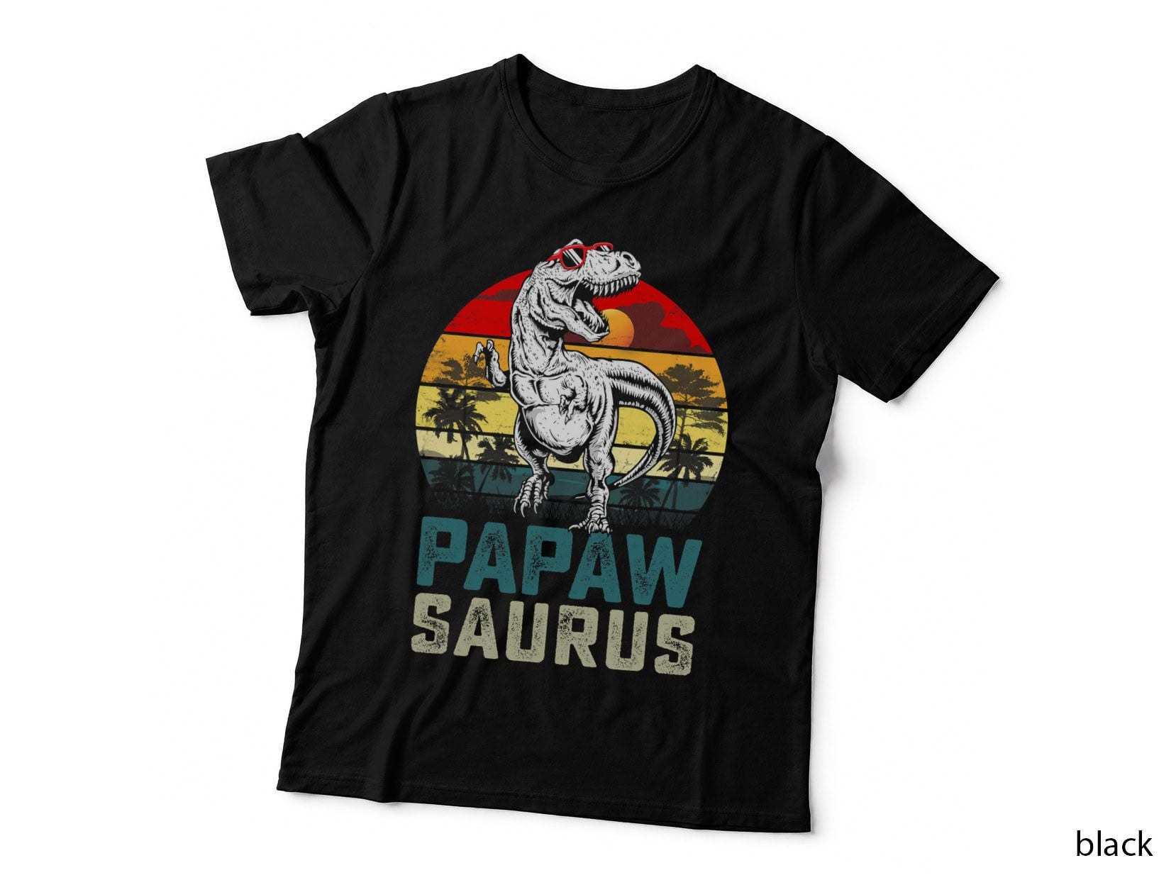 Papawsaurus T Rex Dinosaur Papaw Saurus Fathers Day T-Shirt