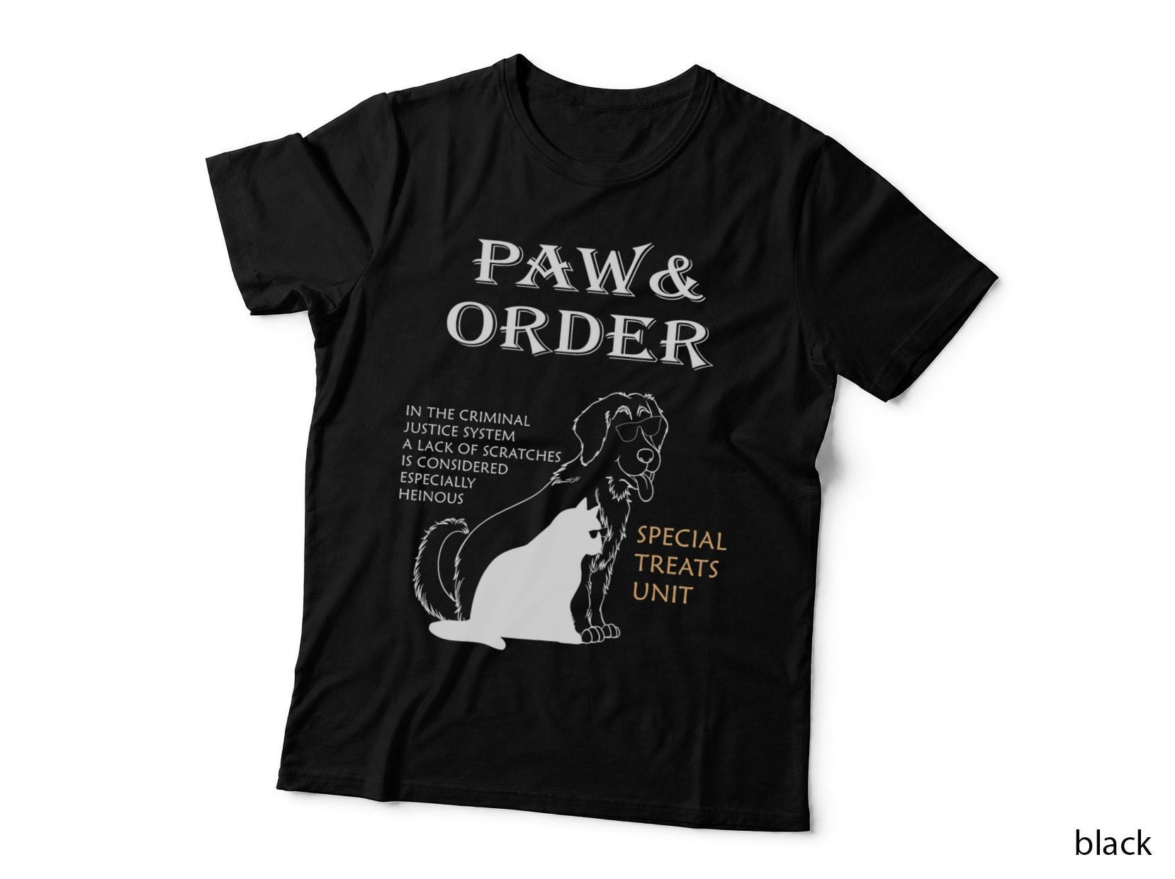 Paw and Order Special Feline Unit Pets Training Dog and Cat T-Shirt