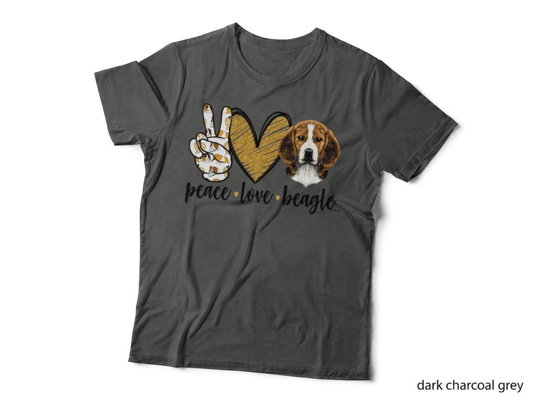 Peace Love Beagle Funny Gift Dog Lover T-Shirt