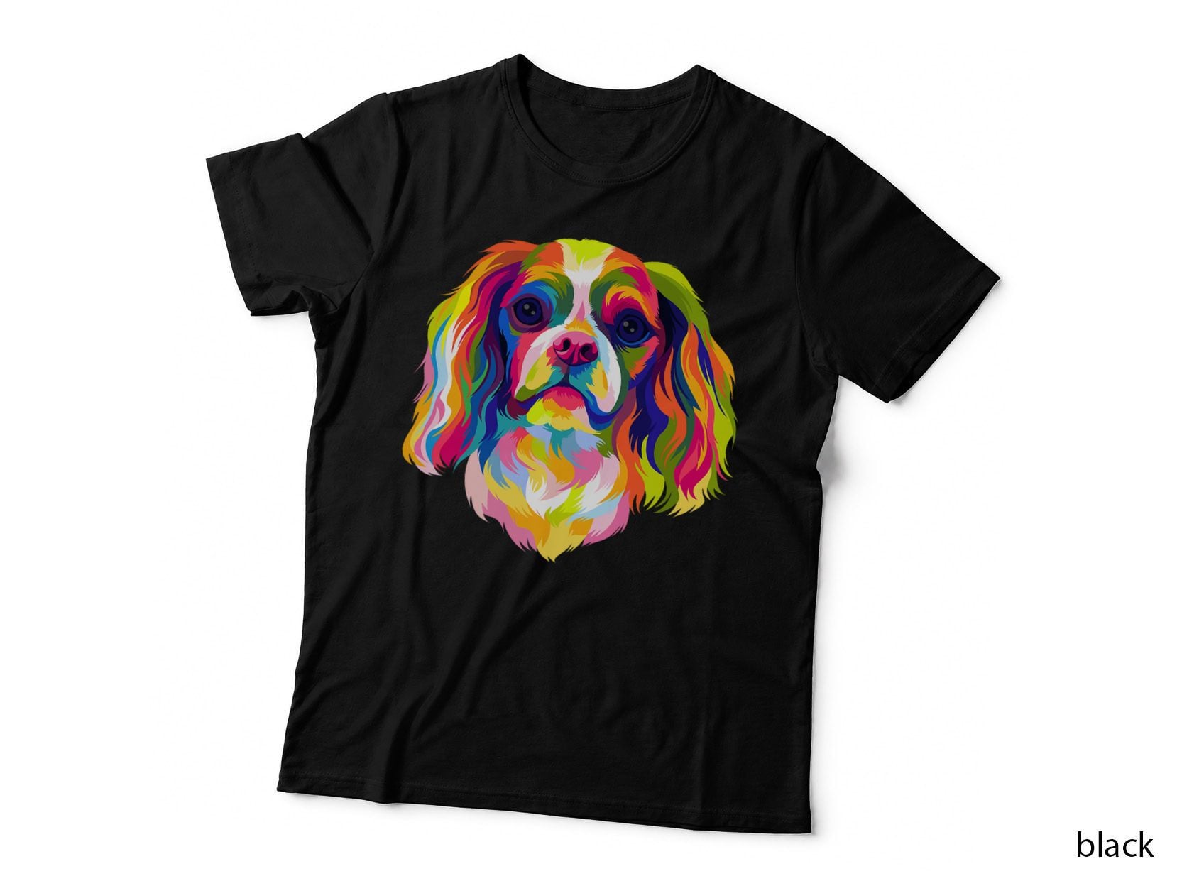 Pop Art Cavalier King Charles Spaniel Cute Dog Lover Gift T-Shirt