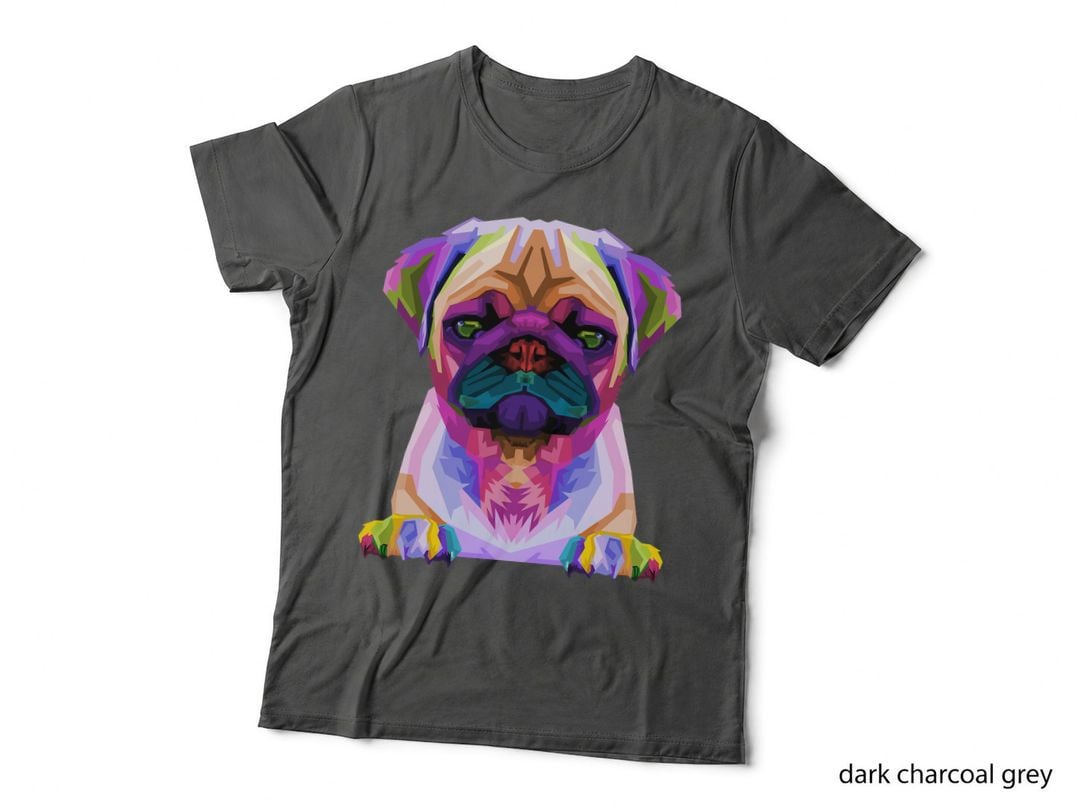 Pug Pop Art Colorful Portrait Carlino for Dog Lovers T-Shirt