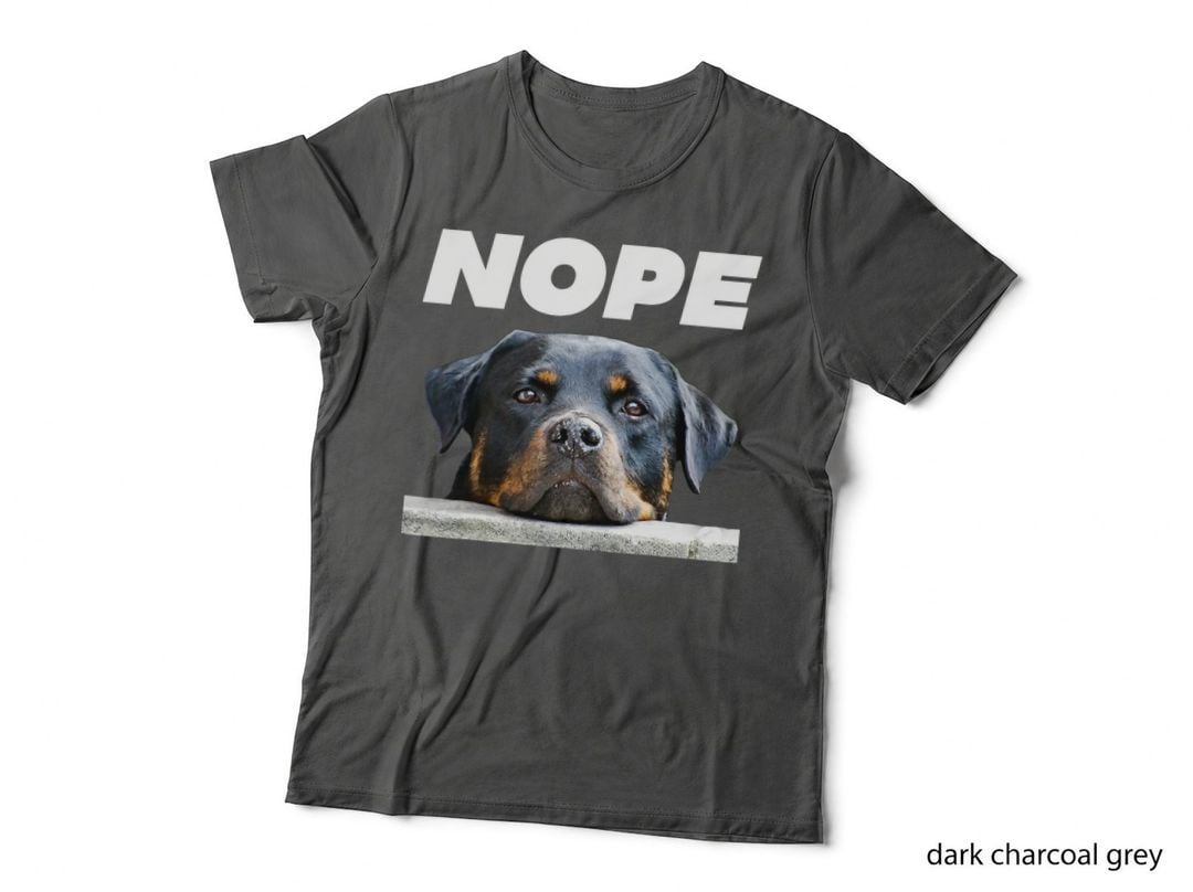 Rotweiller Nope Rottie Face Not Today Love My Rottweiler Dog T-Shirt