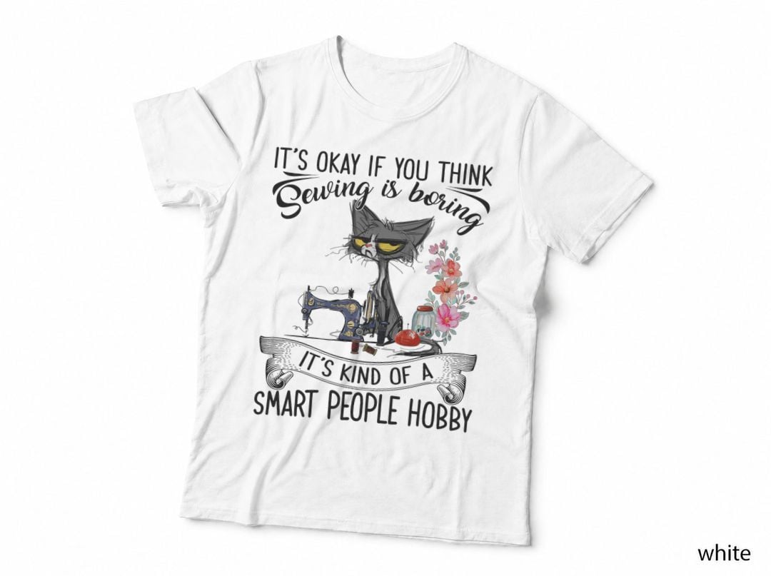 Sewing Machine Craft Quilting Sewer Cat Sewing T-Shirt