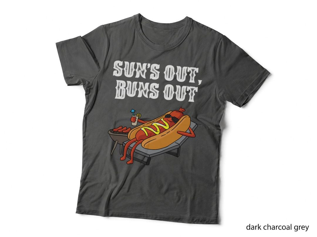 Suns Out Hot Dog Buns Out Funny Sausage BBQ Food Lover Gift T-Shirt