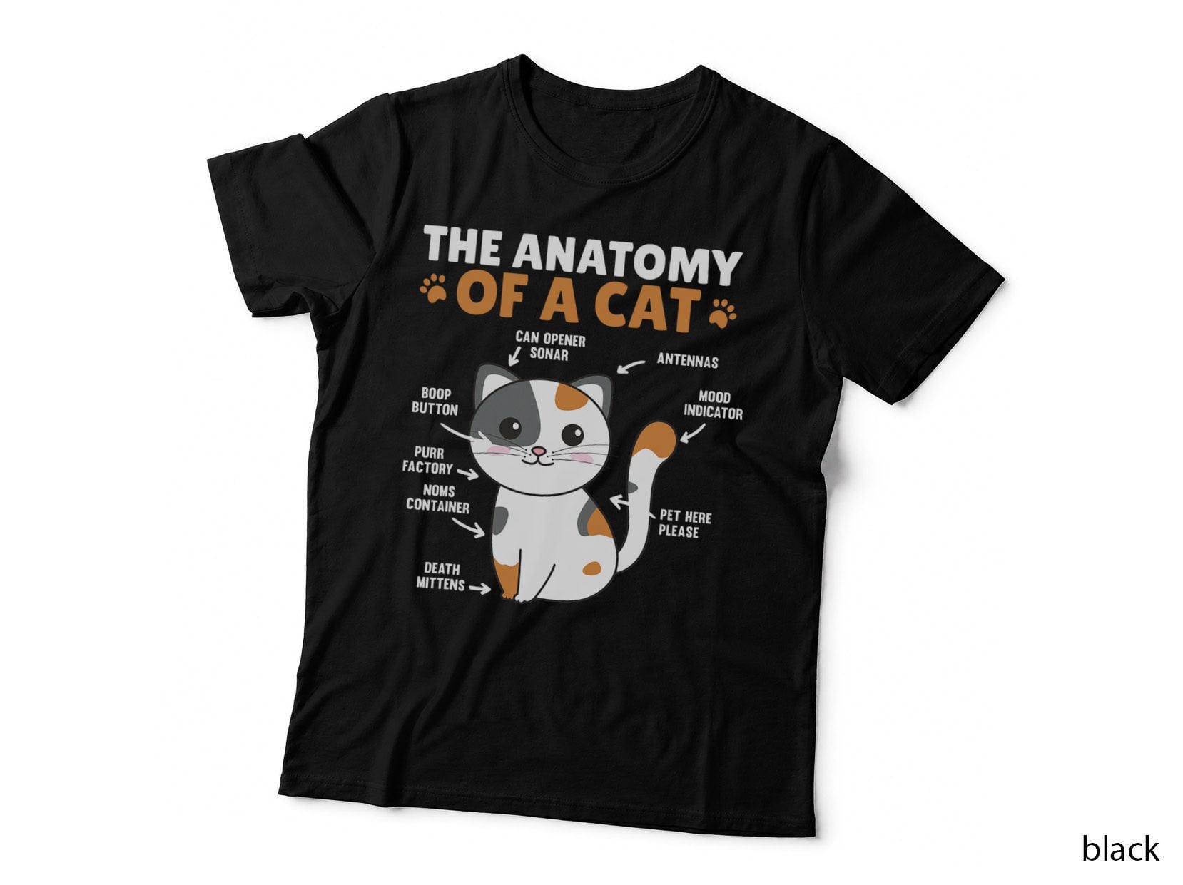 The Anatomy of a Cat Funny Explanation of a Cat T-Shirt